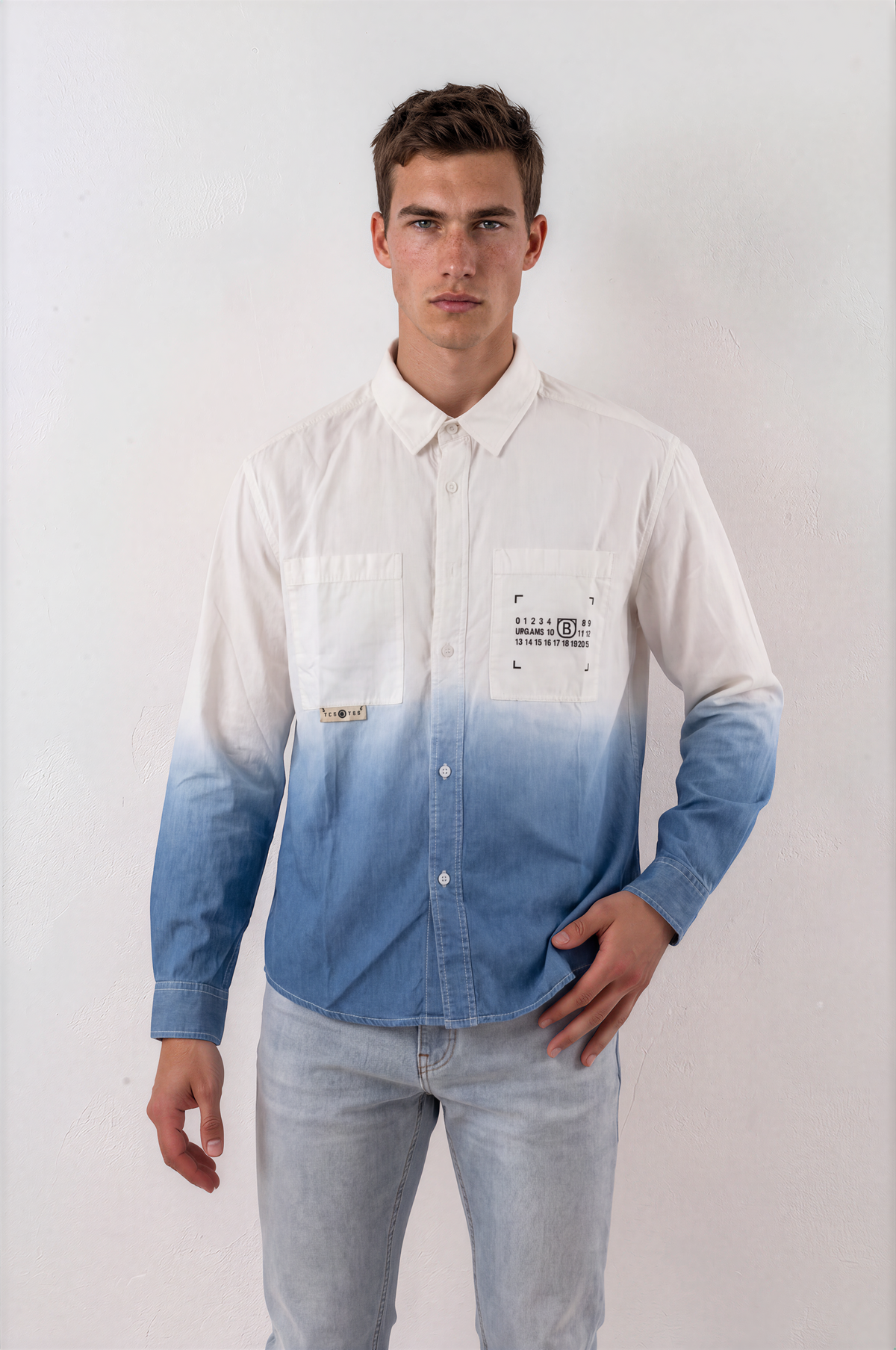 Ombre Full-Sleeve Shirt